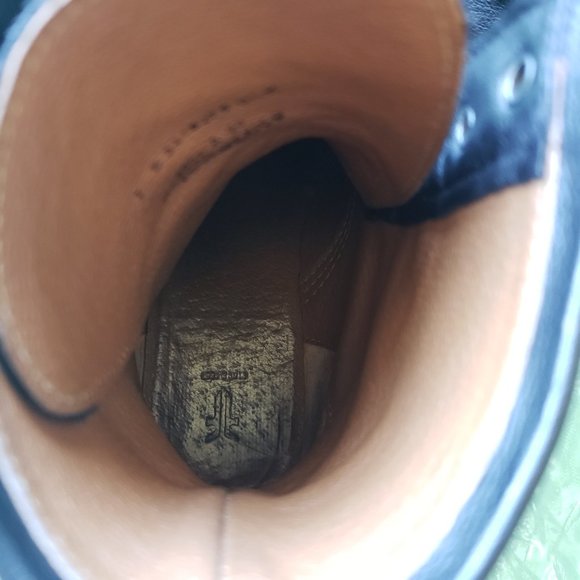 Frye Veronica Combat Boots - Black Vintage Leather - Size 7 - Picture 3 of 13